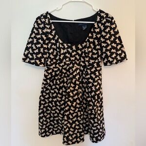 French Connection butterfly empire waist dress